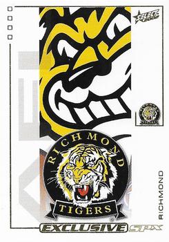 2002 Select AFL Exclusive SPX #45 Richmond Tigers Front